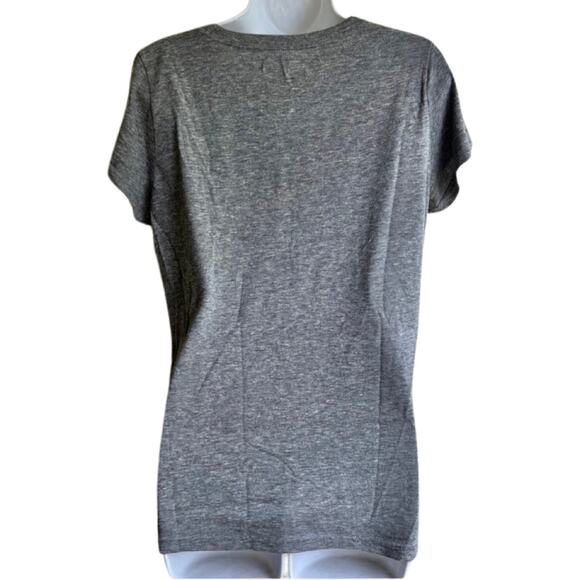 New England Patriots Distressed Gray Women’s T Shirt sz L Touch by Alyssa Milano - Picture 5 of 6